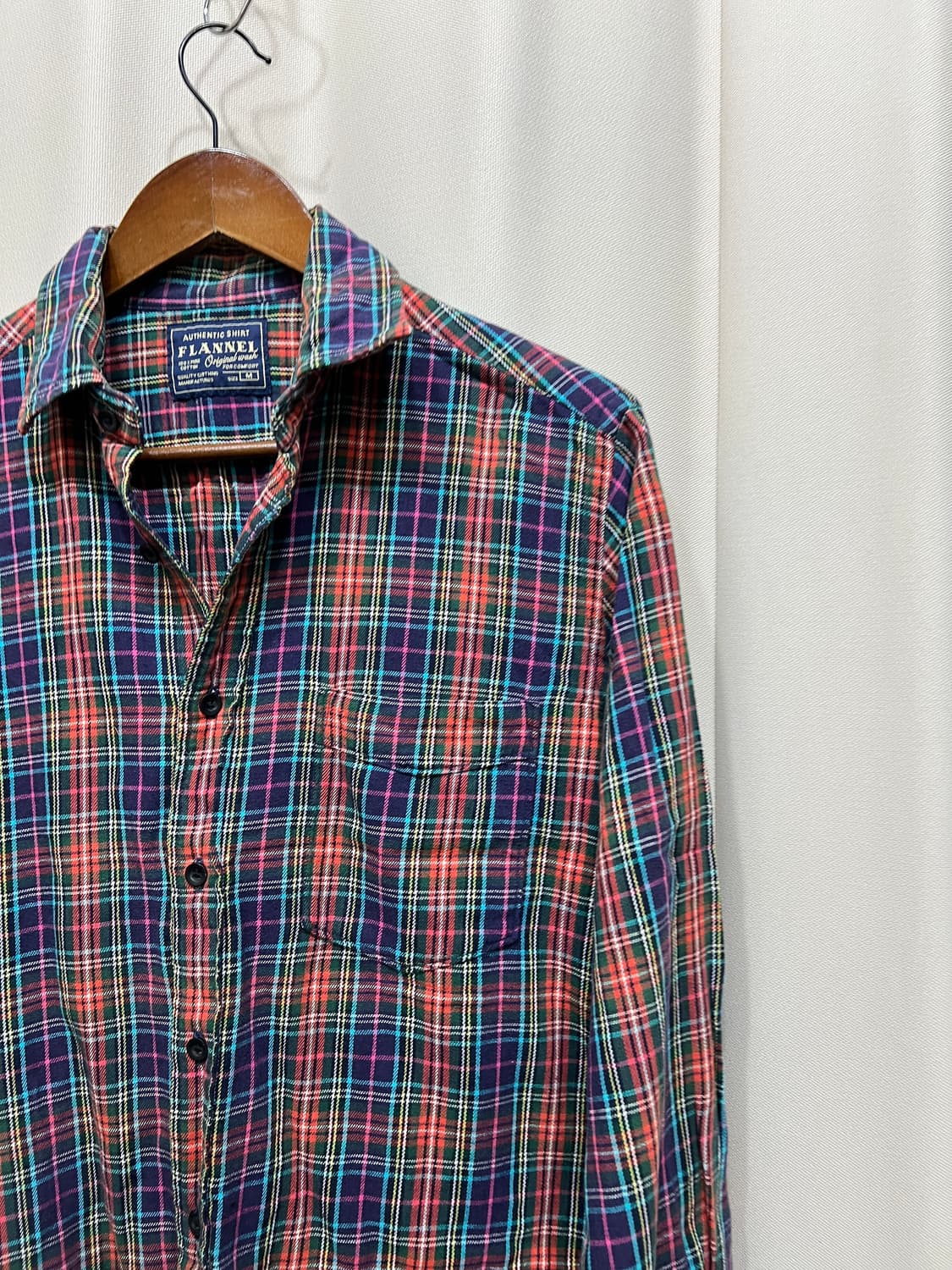 빈티지 플란넬 체크셔츠   상품이미지3