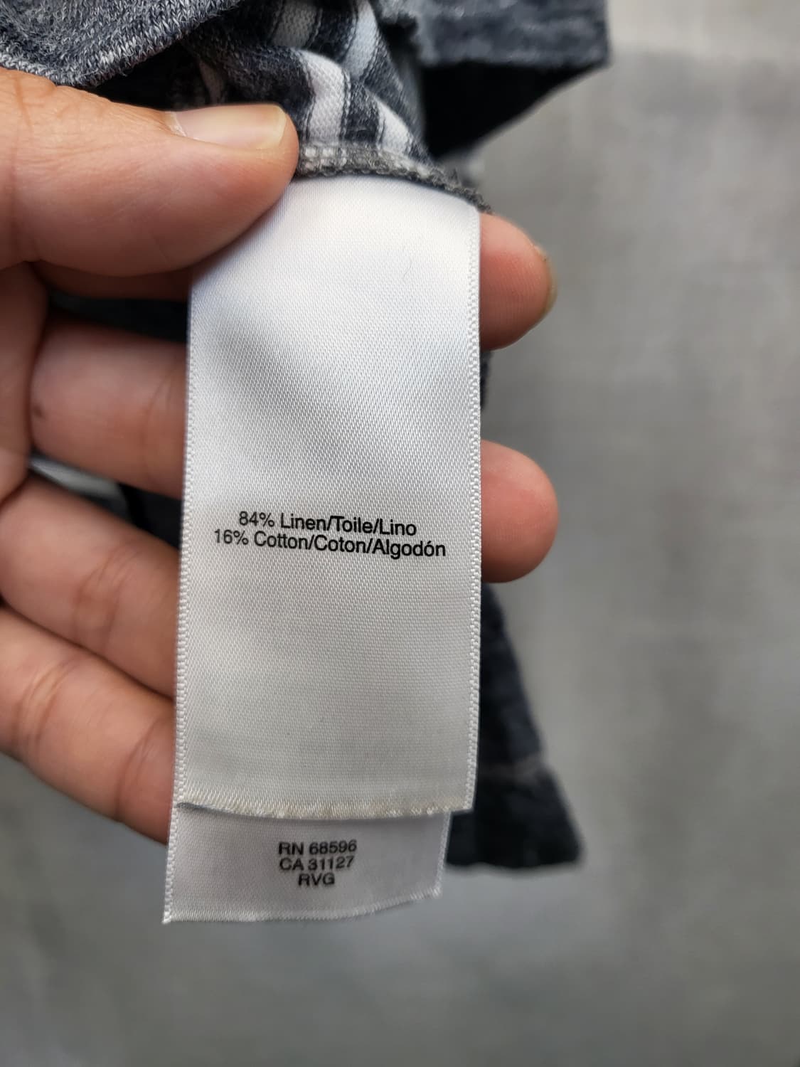 DKNY 스트라이프 긴팔 티셔츠 그레이 상품이미지4