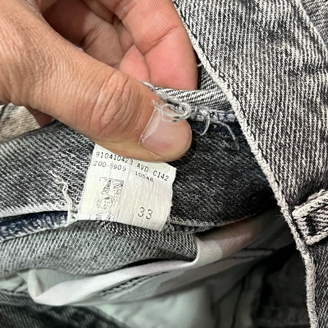  리 흑청 데님 팬츠 y16053 상품이미지8