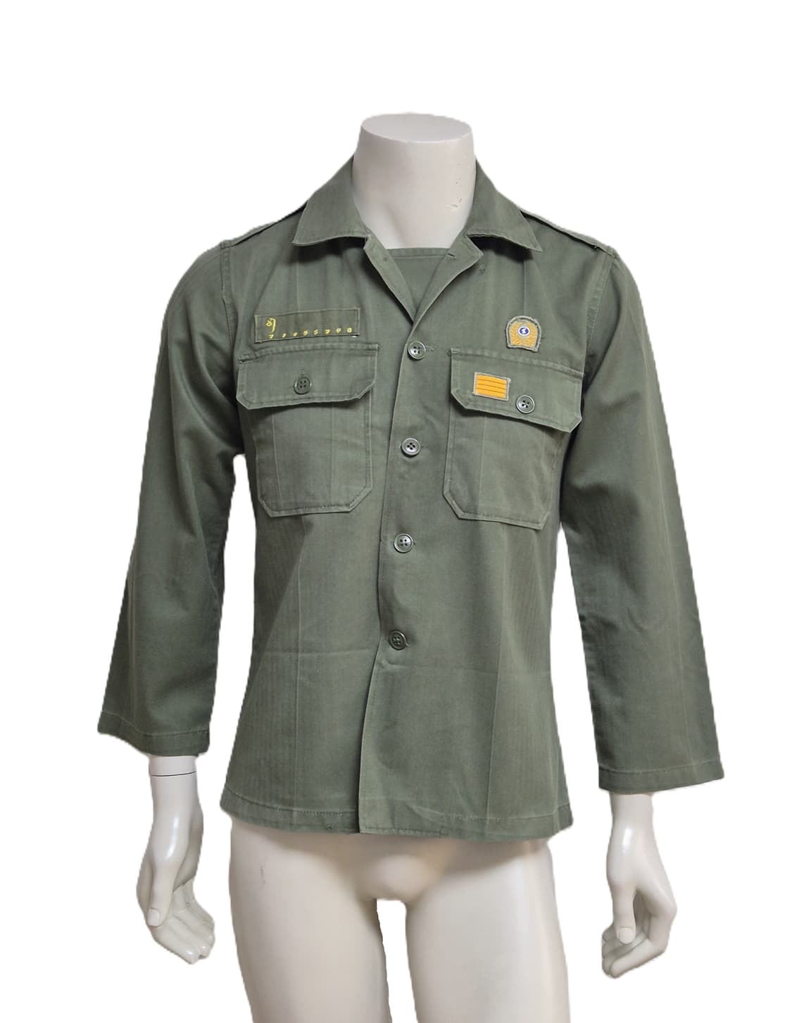 육군 구형 병장 민무늬 전투복 상의 자켓 (M) 상품이미지1