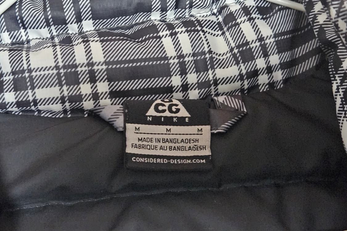 나이키 acg 타탄체크 패딩/경량패딩 /구스패딩 상품이미지4