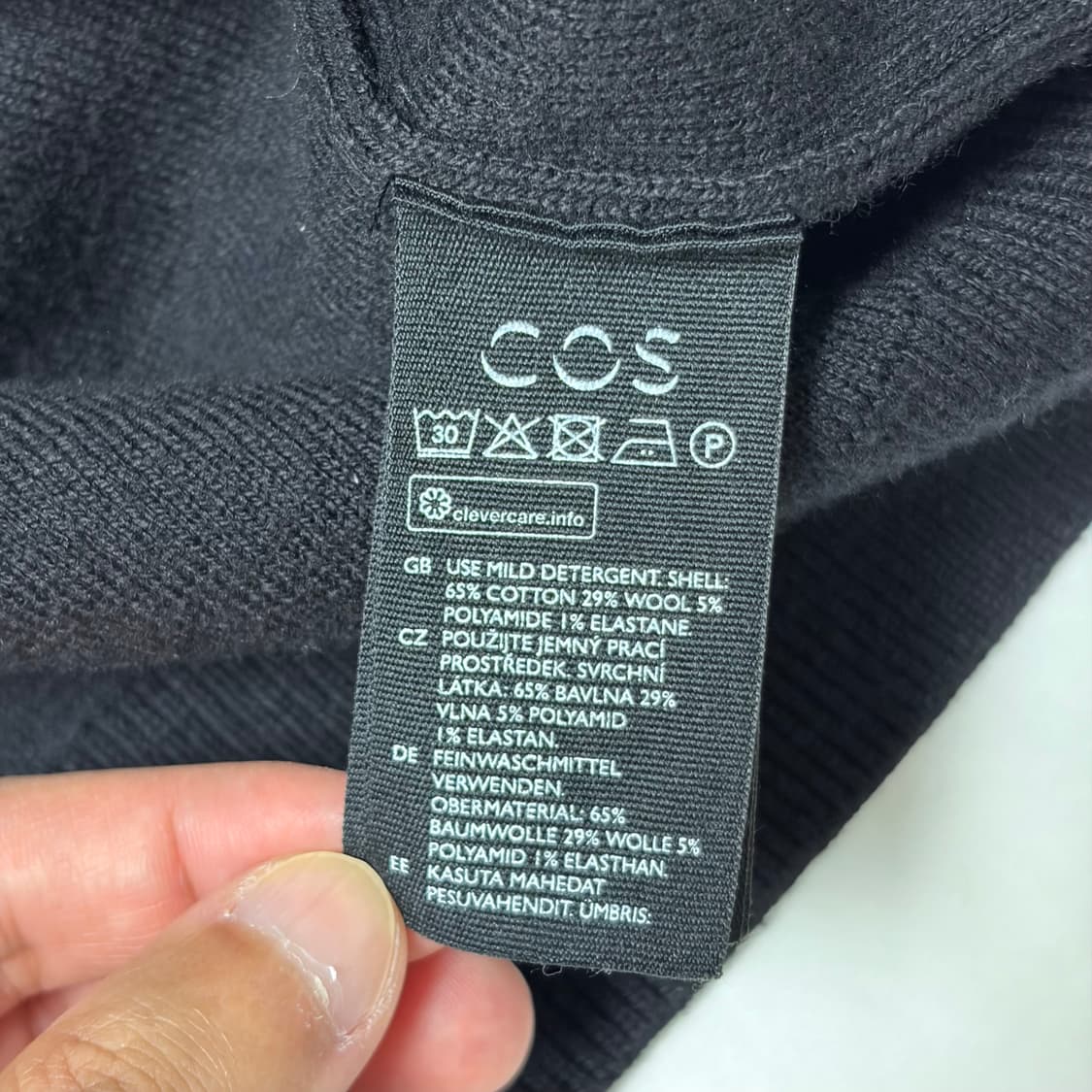 COS 코스 오버사이즈 스웨터 블랙 s사이즈 상품이미지3