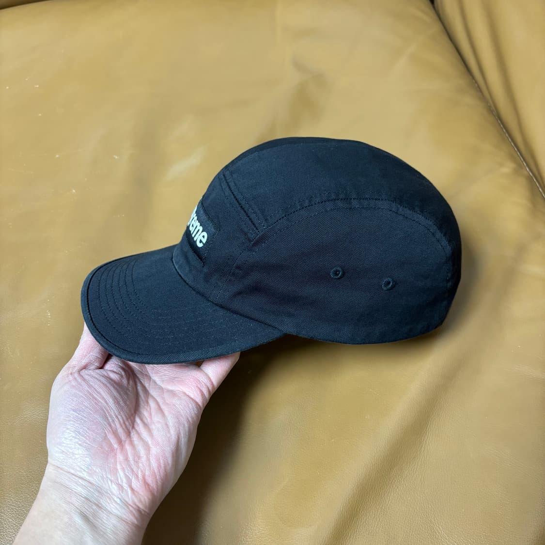 슈프림 캠프캡 모자 박스로고 블랙 상품이미지4