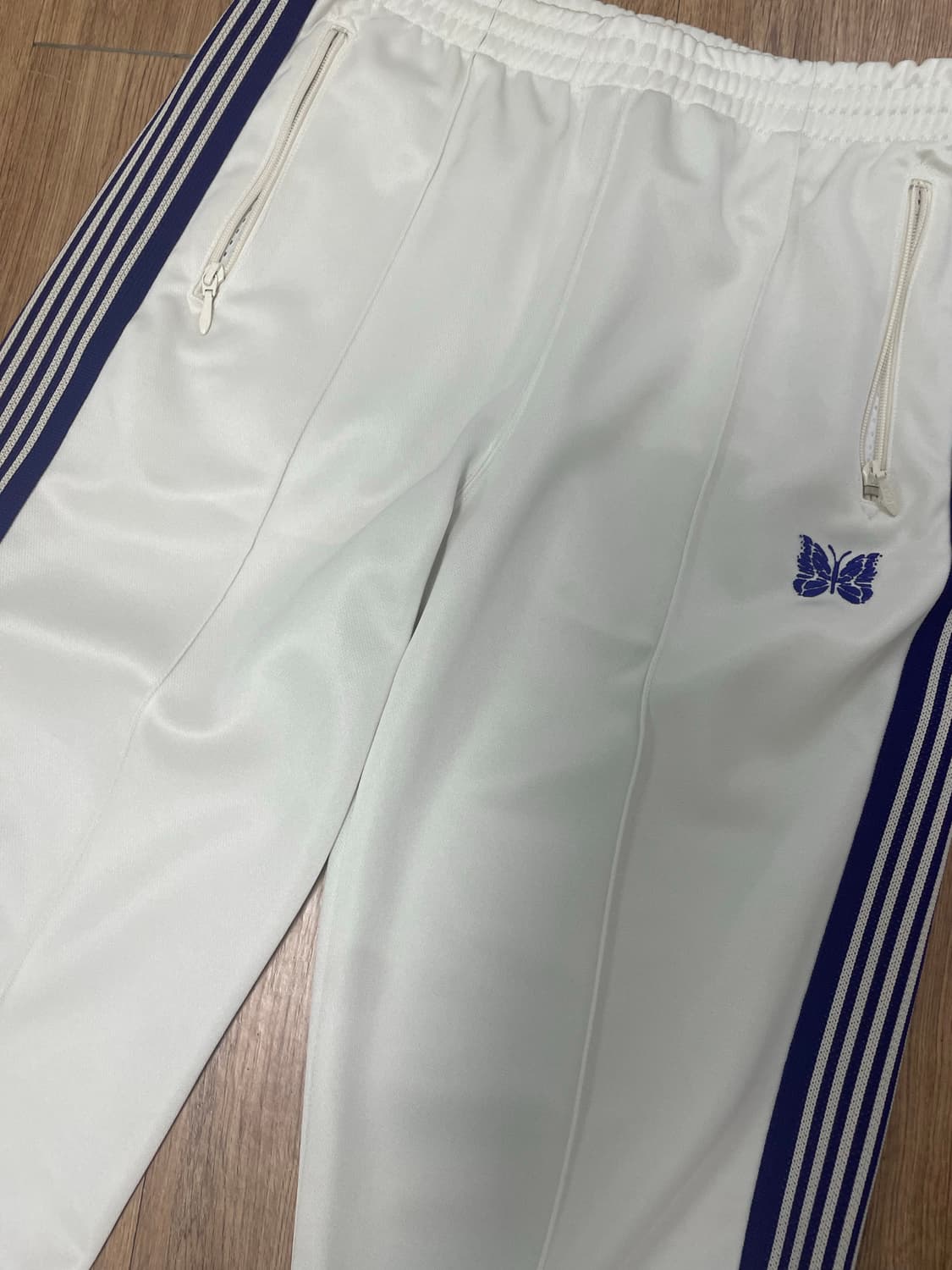 니들스 트랙팬츠 스트레이트 핏 별주 화이트 퍼플 m 상품이미지1