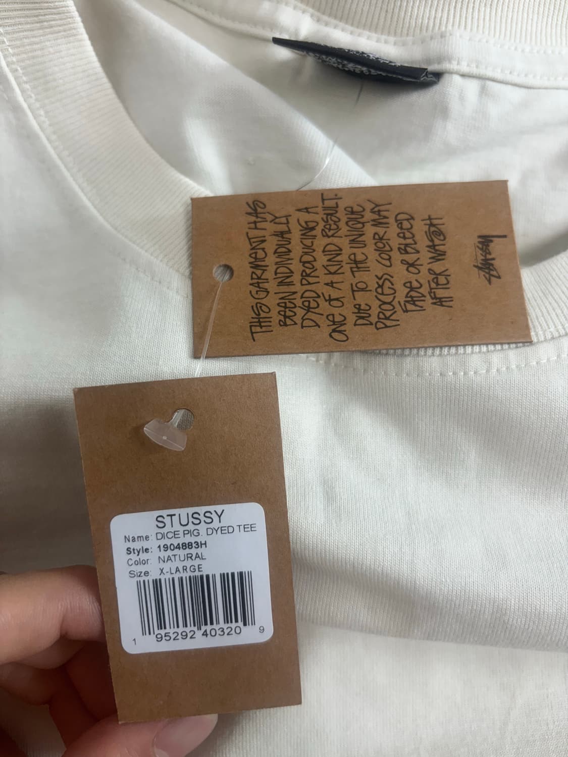 스투시 다이스 피그먼트 티셔츠 XL 상품이미지6