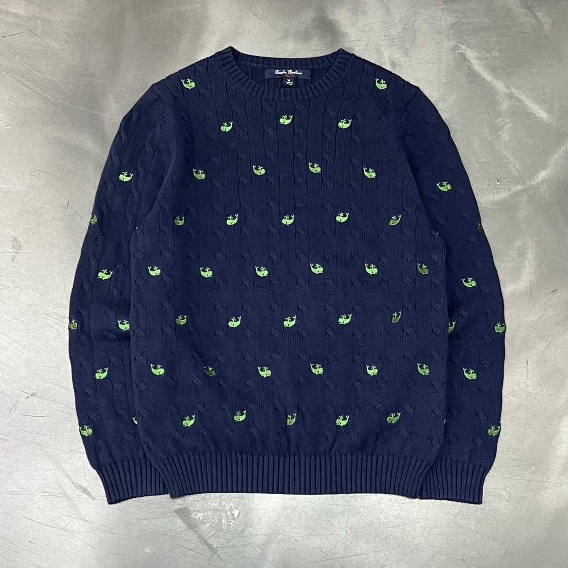  브룩스 브라더스 자수 패턴 니트 y16341 상품이미지1