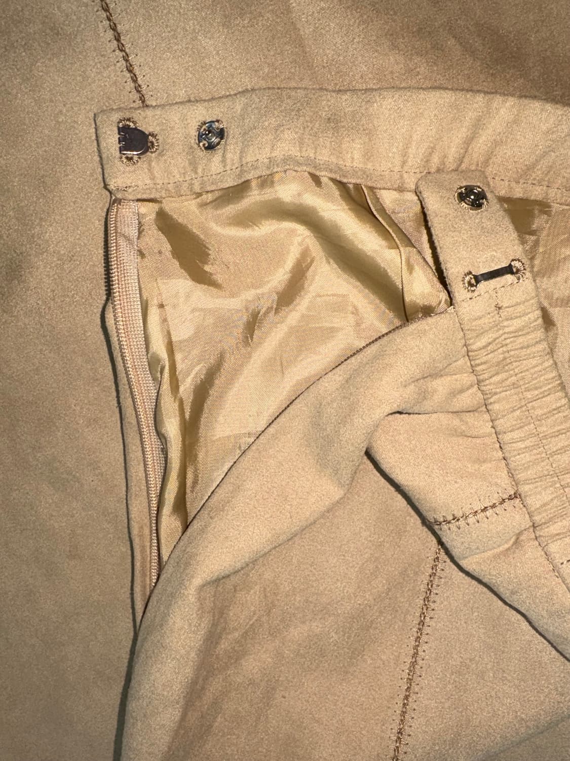 Lantana 일본브랜드 스웨이드 스티치 롱 스커트 상품이미지3