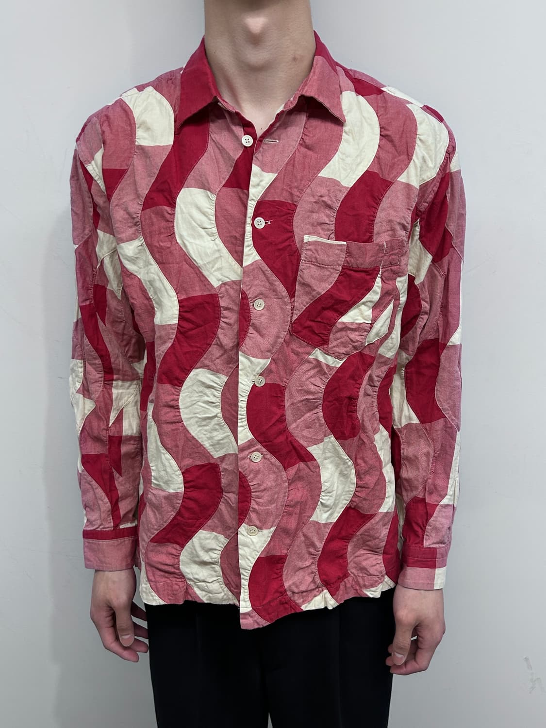 이세이 미야케 맨 패치워크 웨이브 셔츠 상품이미지2