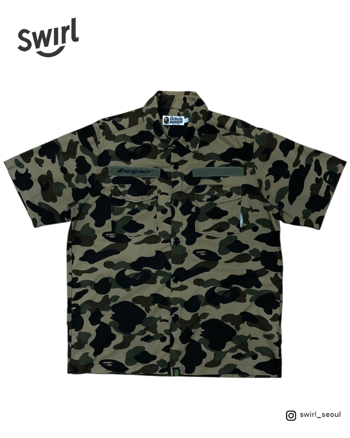 BAPE 1st camo half shirts 상품이미지1