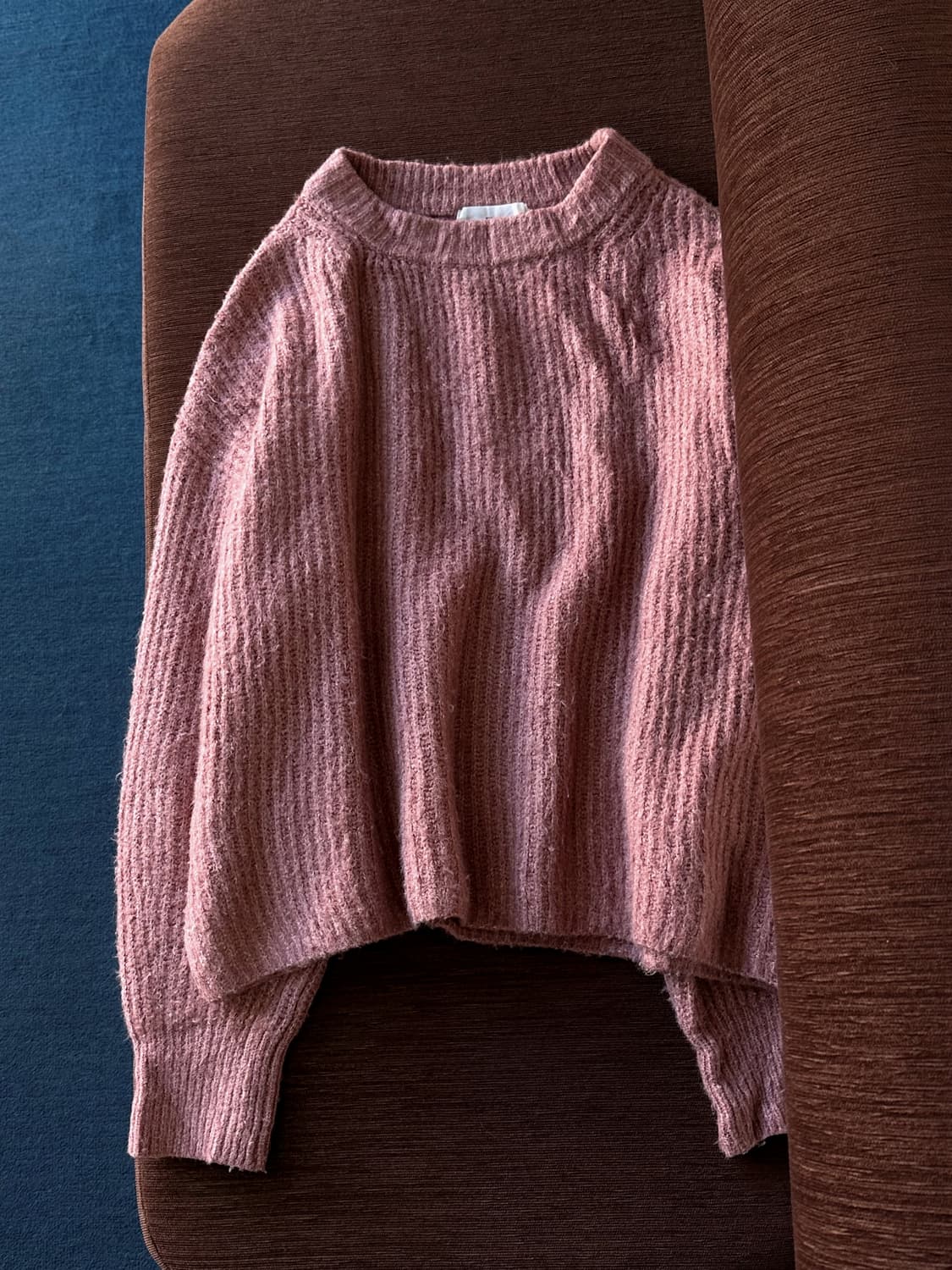 Brushed fabric rib wide knit P/O 상품이미지6