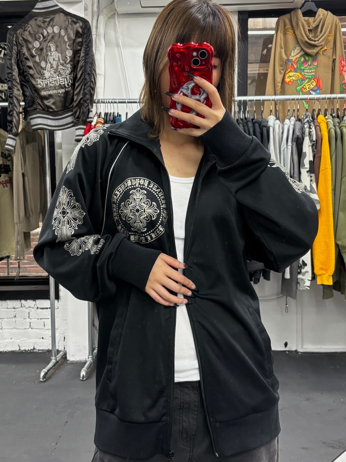 VTG Defective Struct 블랙 크로스 져지 상품이미지3