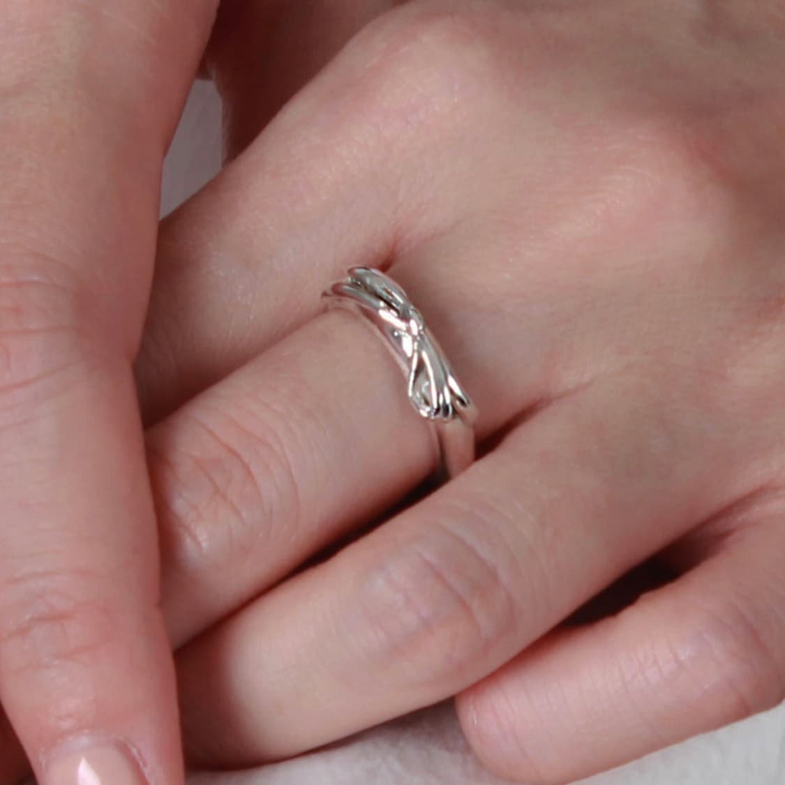 (Silver 925)희세 리본 링 9호 실버 반지 은반지 상품이미지5