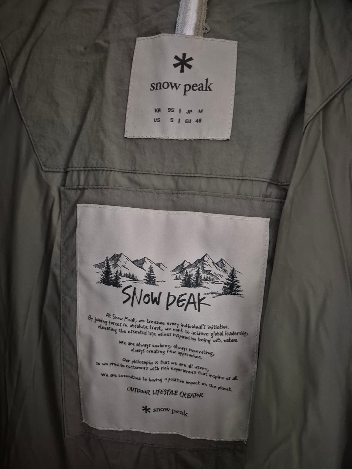 [95~100]스노우피크 오리털패딩 상품이미지4