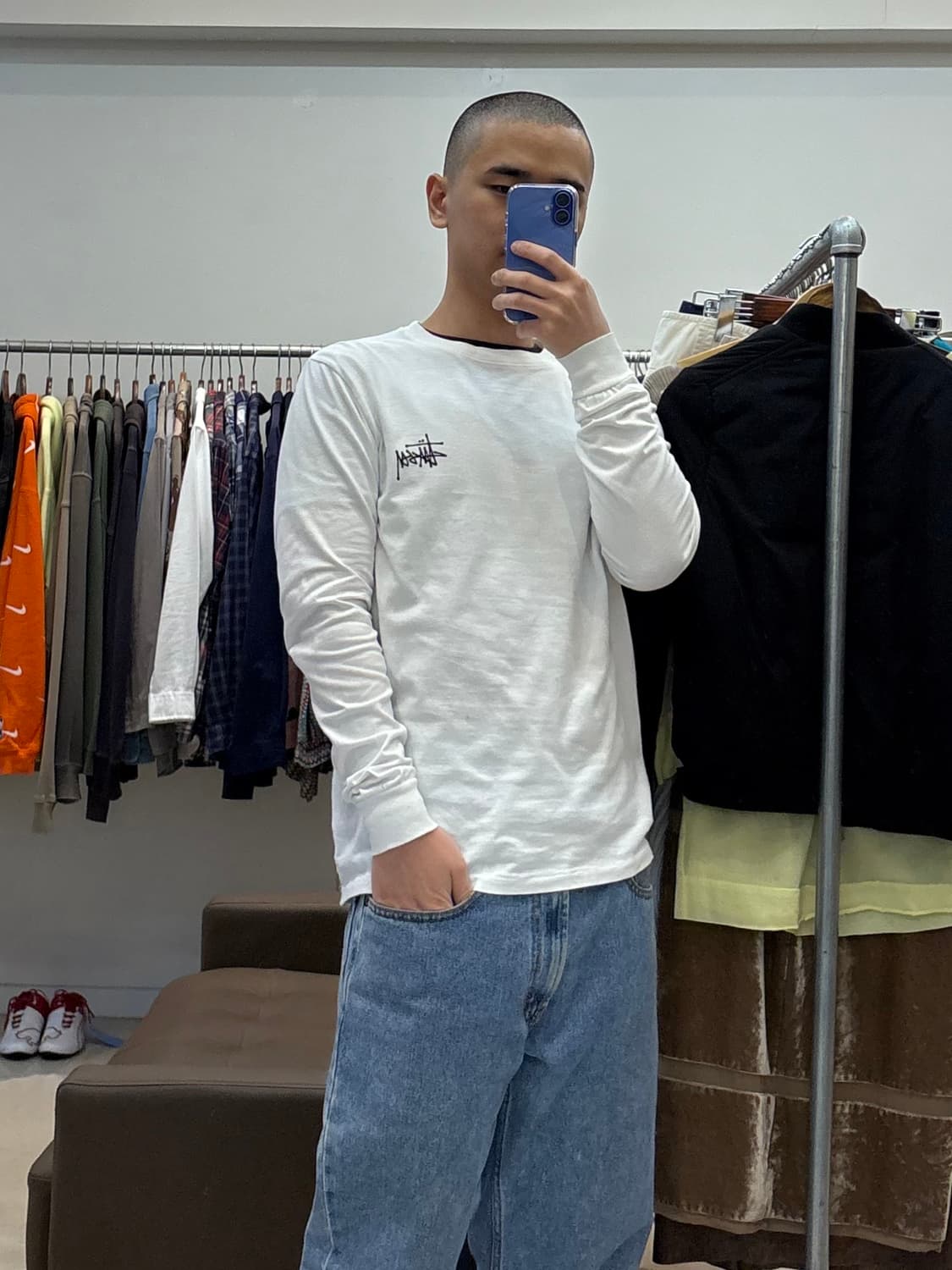 스투시 베이직 로고 롱슬리브 상품이미지8