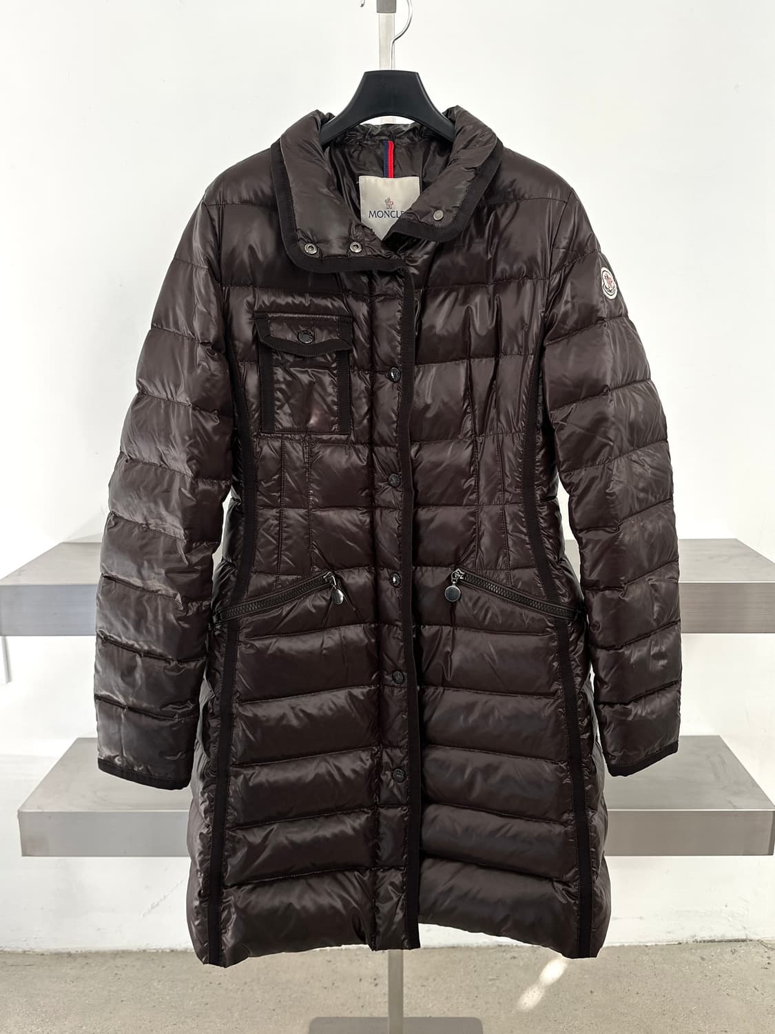 몽클레어 다크브라운 헤르민 롱 패딩  상품이미지4