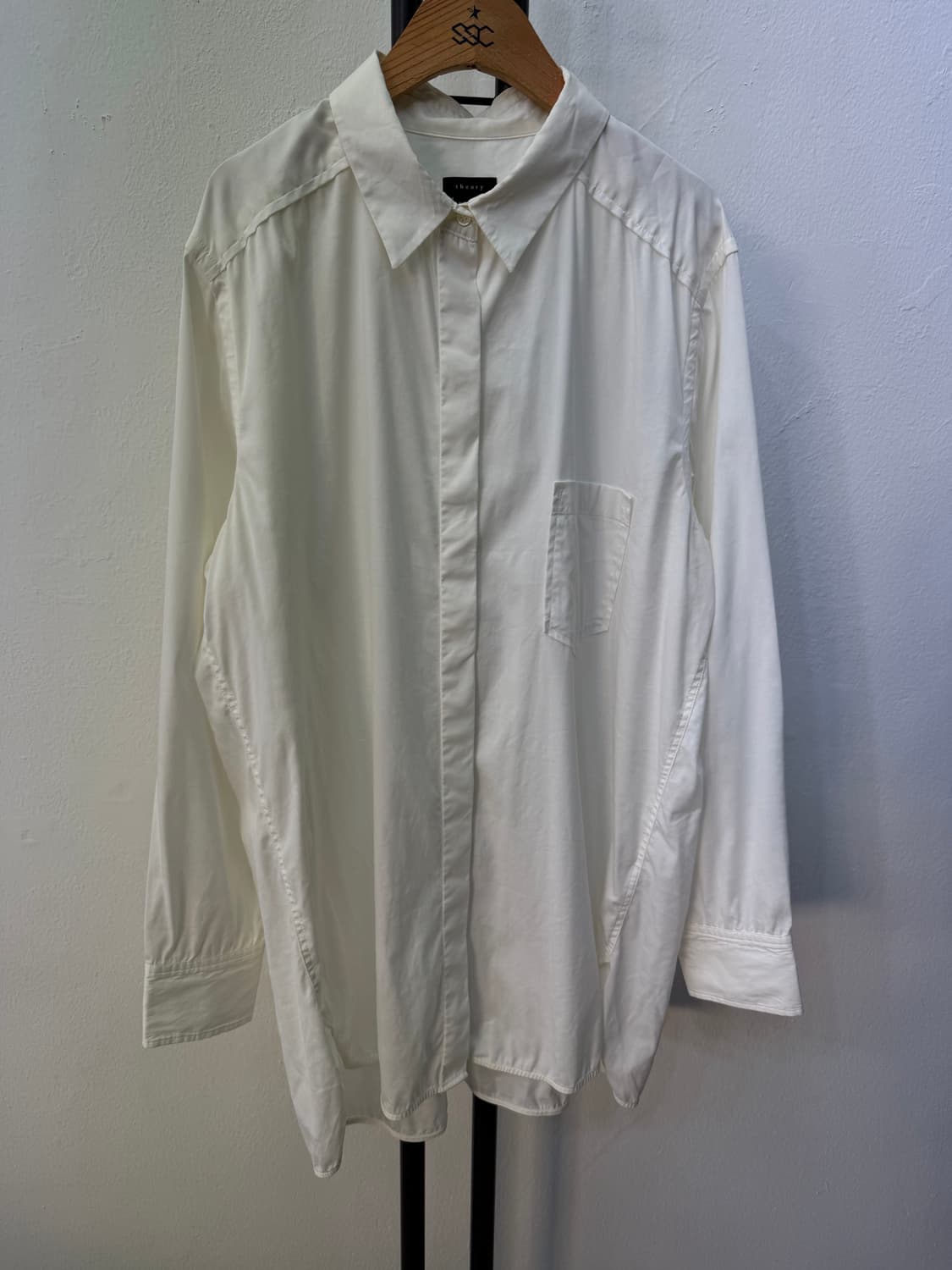 정품) Theory 띠어리 남성 코튼 셔츠 XL 상품이미지1