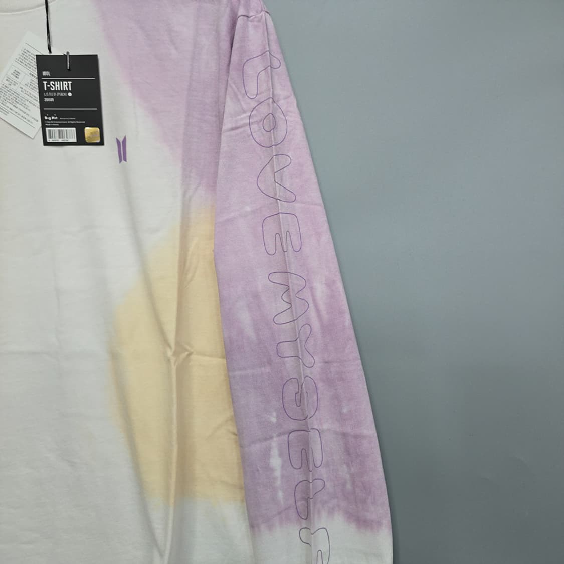 새제품) BTS 방탄소년단 아이돌 타이다이 롱슬리브 티셔츠  상품이미지3