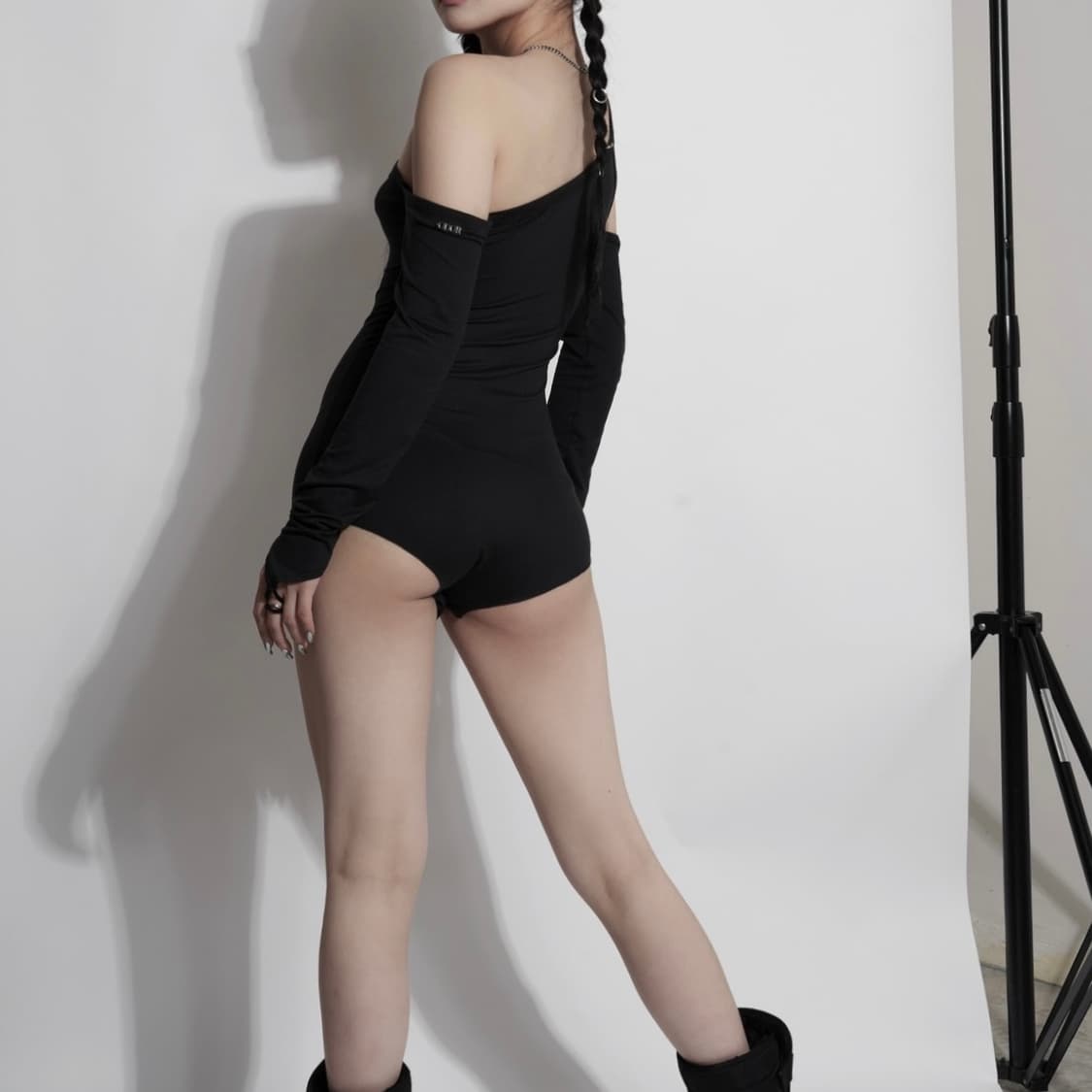 odor 오도어 바디수트 블랙 상품이미지3