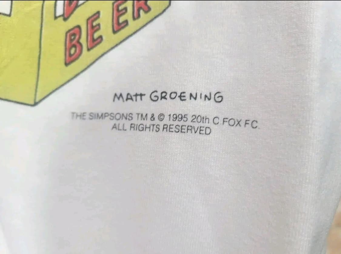 1995 심슨 빈티지티셔츠 상품이미지4