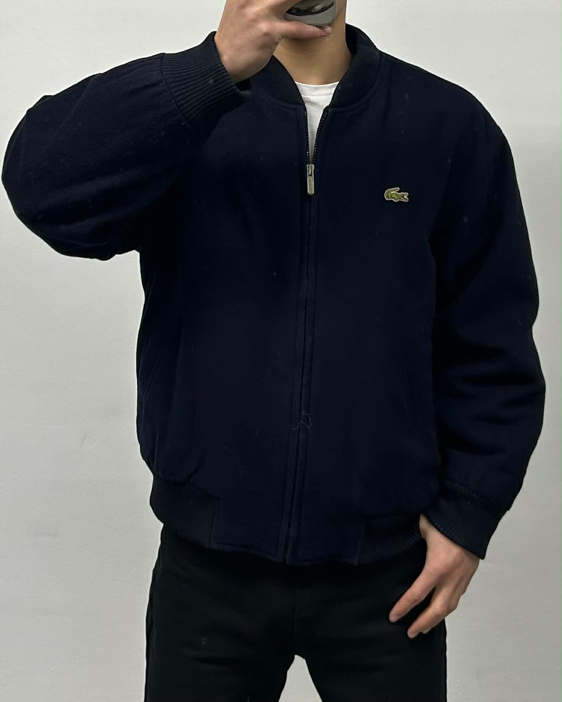 [100] 라코스테 90s 울 봄버 블루종 자켓 상품이미지6