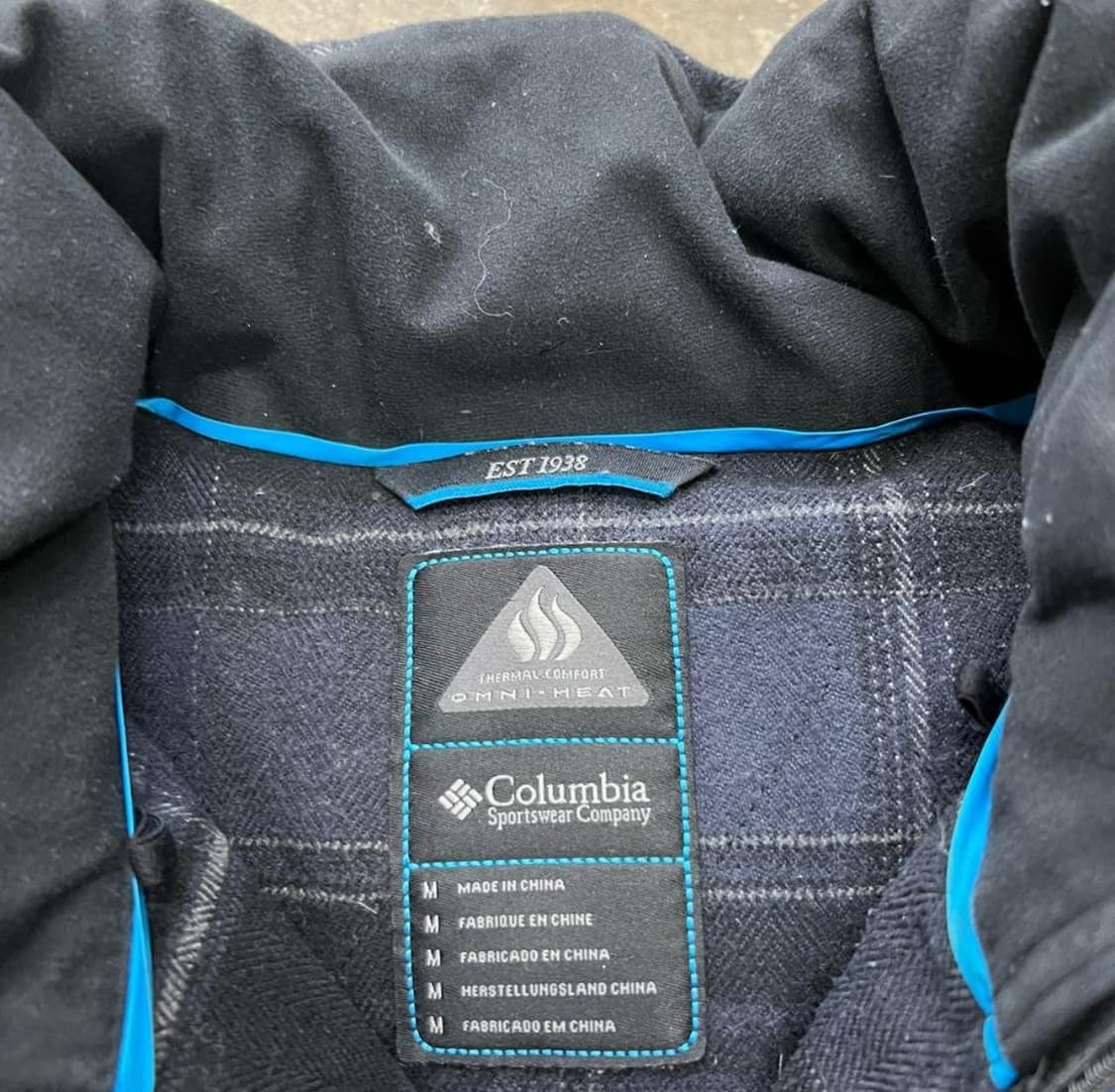 95) 콜롬비아 구스다운 체크패턴 패딩 조끼 콜롬비아 거위털패딩 조끼 상품이미지2