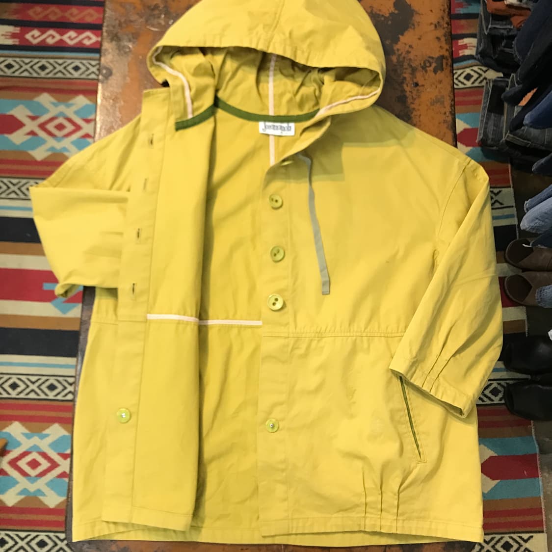 Japan vtg 일본 빈티지 베이지 후드 마운틴 자켓 여성 55 사이즈 상품이미지5