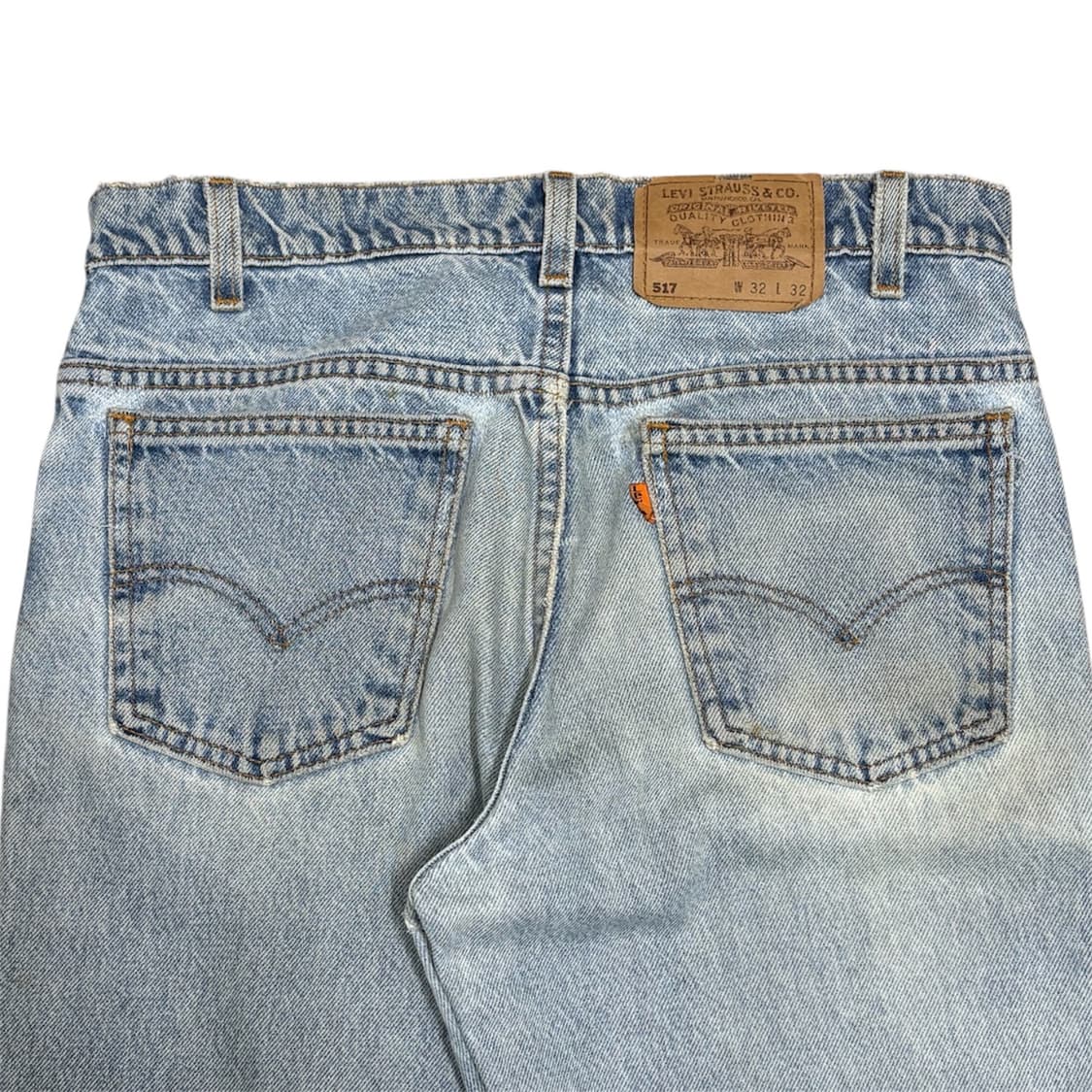 90s Levi’s usa 517 오렌지탭 플레어 데님 연청 상품이미지4