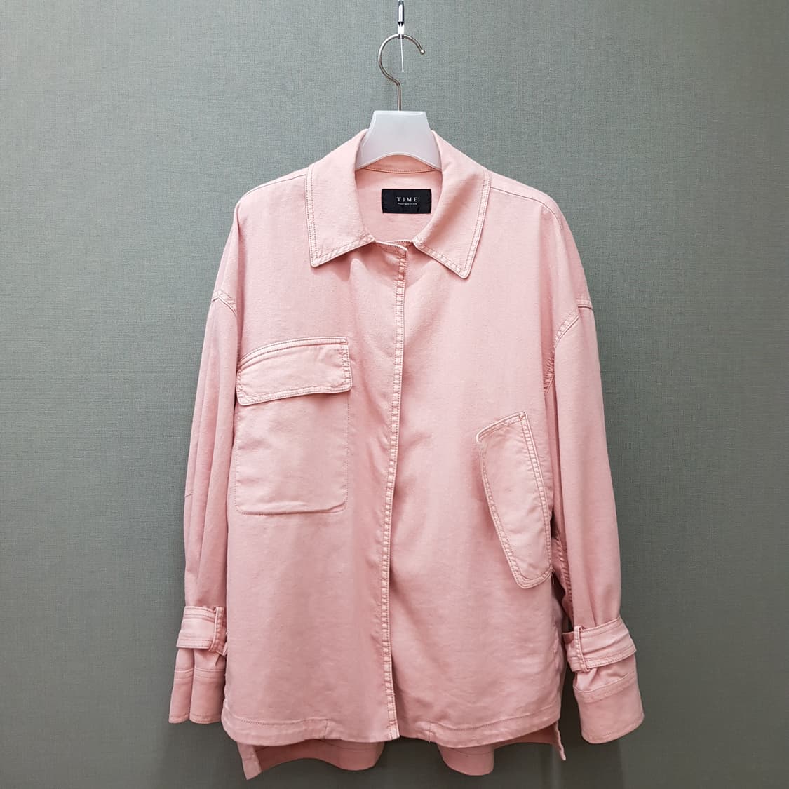 한섬 타임 워싱 소재 트렌치 자켓 F사이즈 상품이미지1