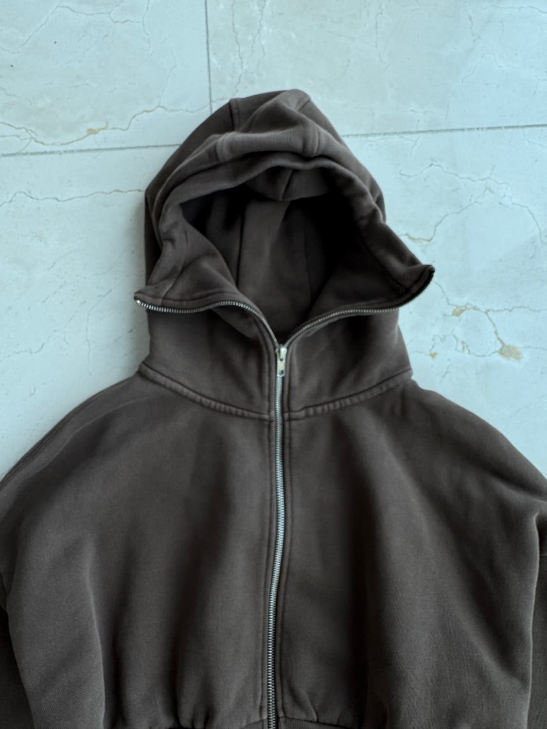 엔타이어 스튜디오 Entire Studios 크롭 후드집업 브라운 xs 상품이미지2