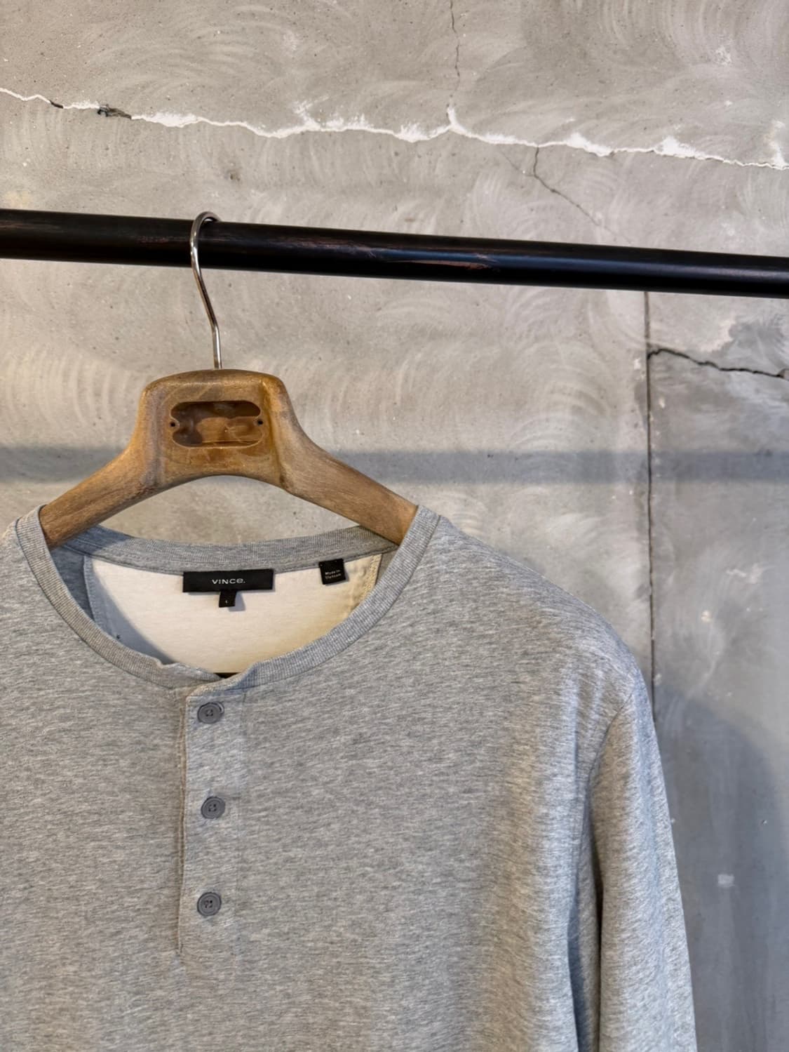 VINCE 빈스 헨리넥 티셔츠 100 상품이미지4