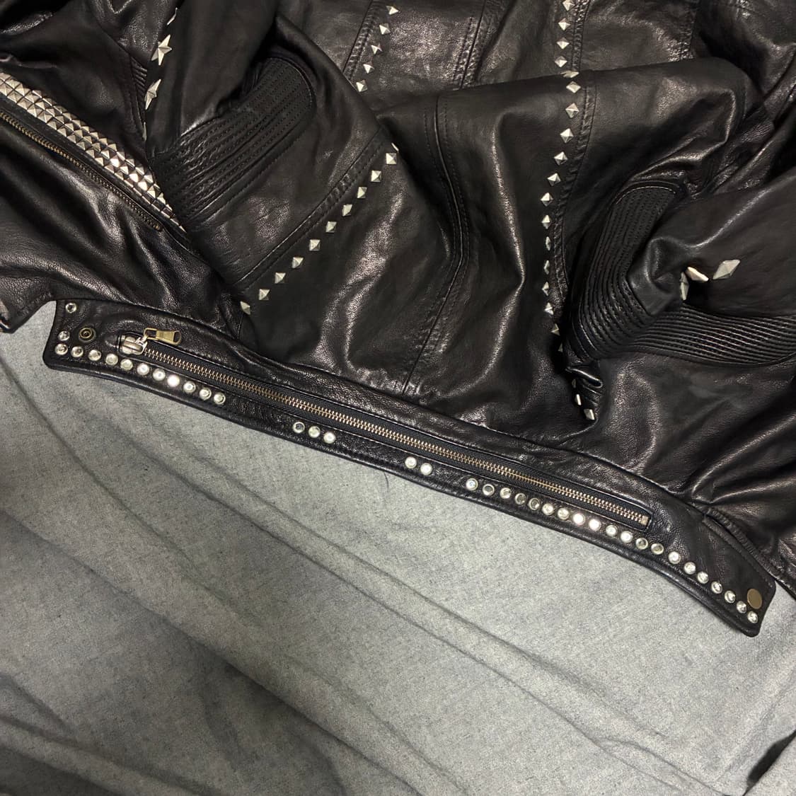 lamb skin leather jacket 상품이미지9