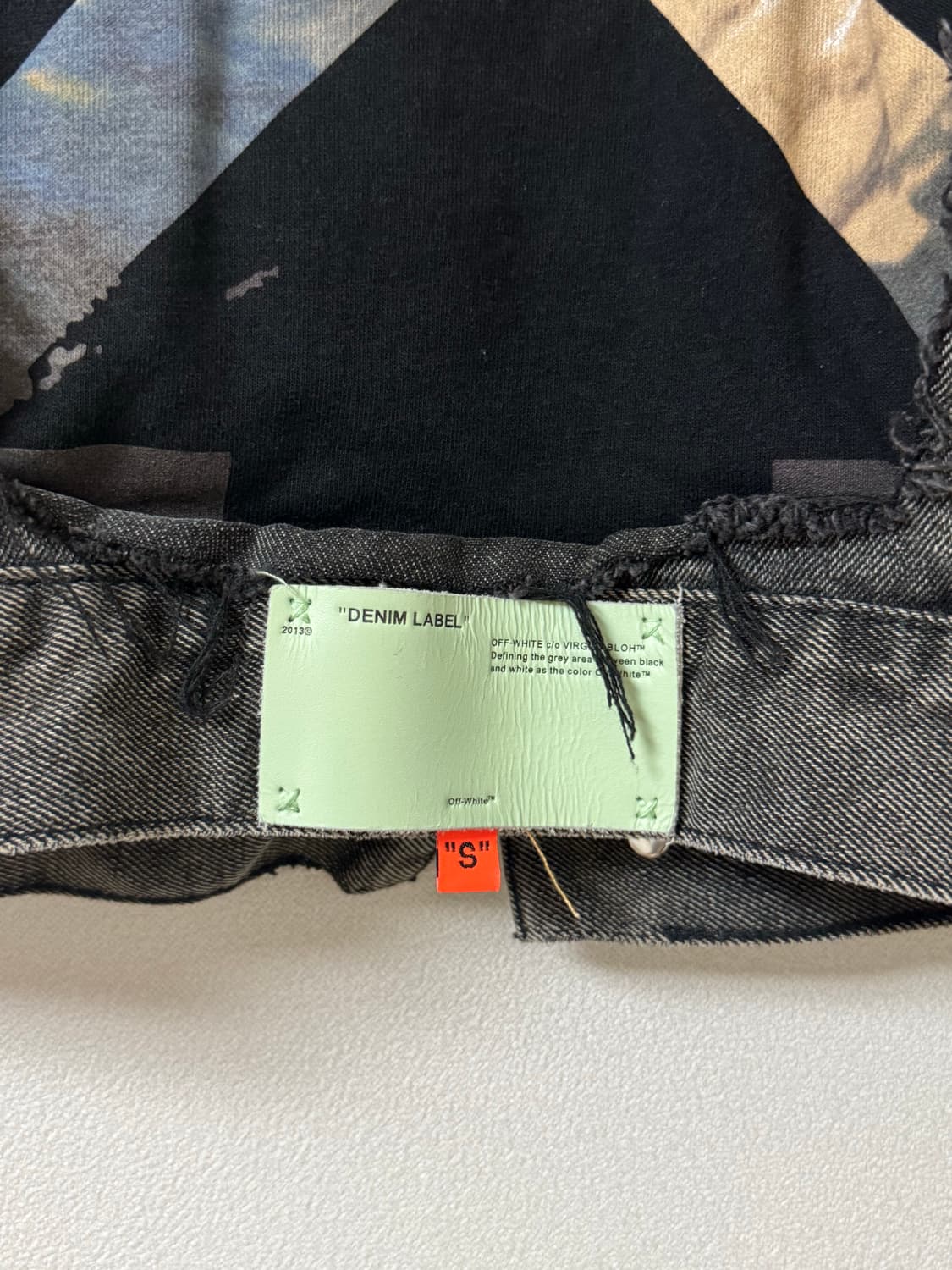 오프화이트 블랙 데님 자켓 상품이미지5