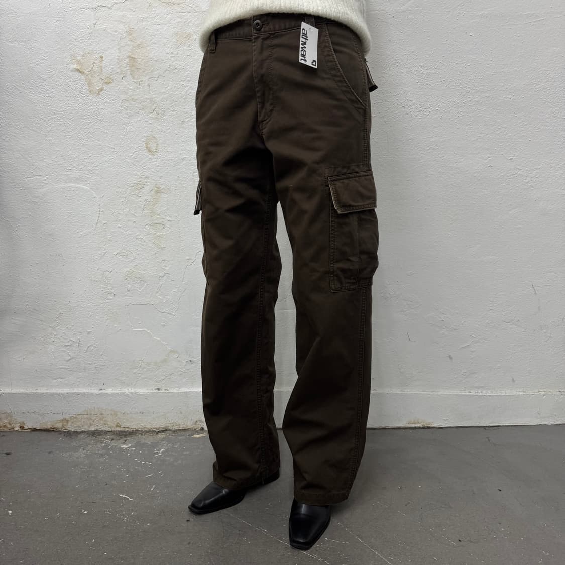 오시코시(OSHKOSH) 브라운컬러 코튼 포켓 카고 팬츠 상품이미지1