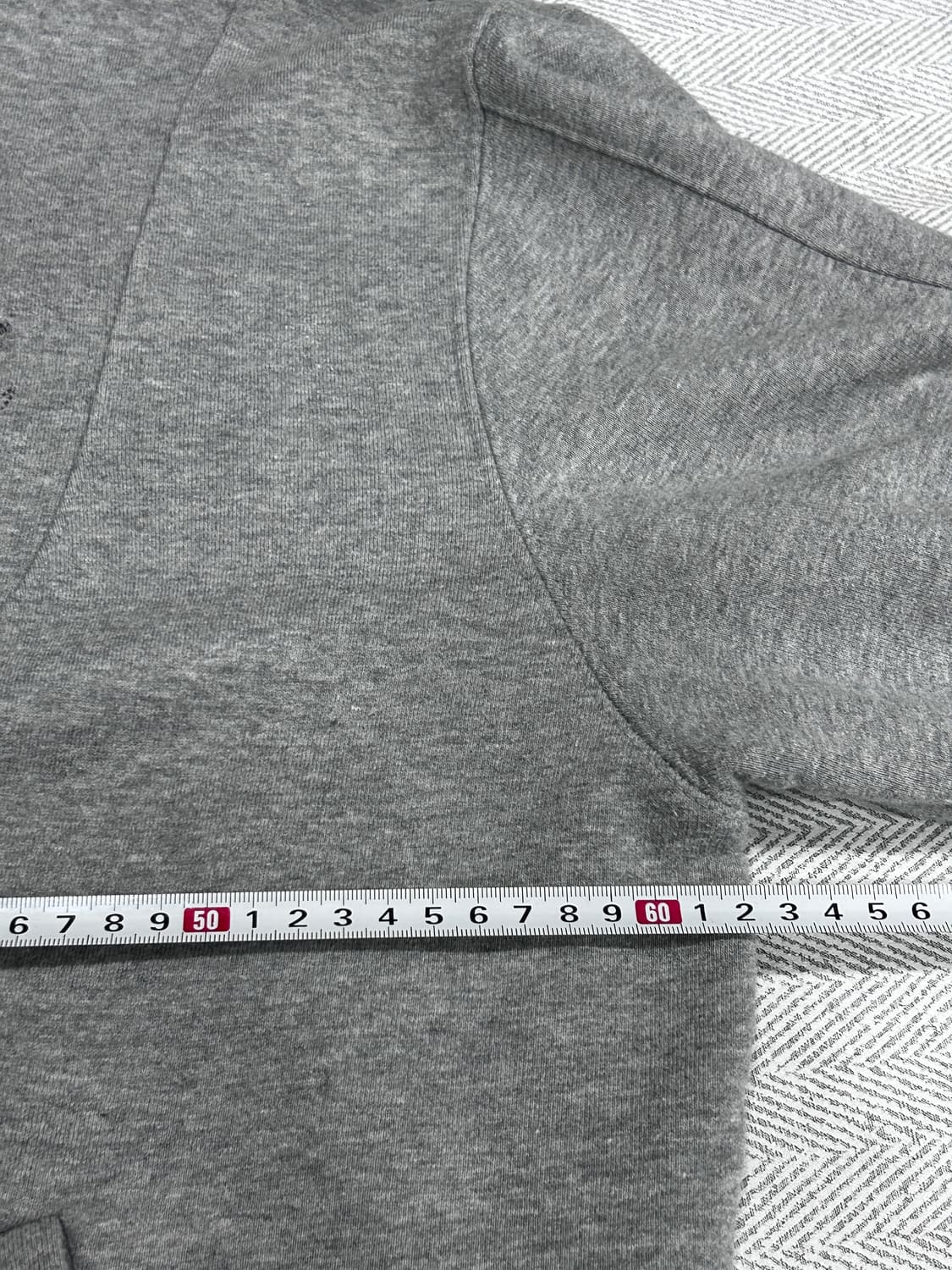 우알롱 그레이 후드집업 오버핏 M 상품이미지8