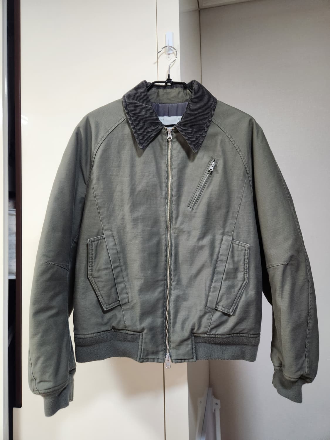 벨리에 네오시티 플라이트 자켓 올리브 상품이미지2