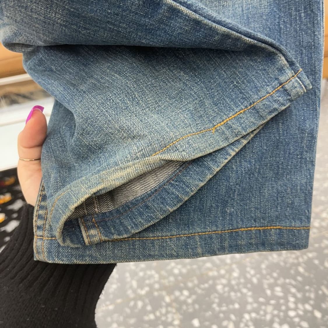 리바이스 OT220 빈티지 오렌지탭 워싱 데님팬츠 33인치 C07142 상품이미지8