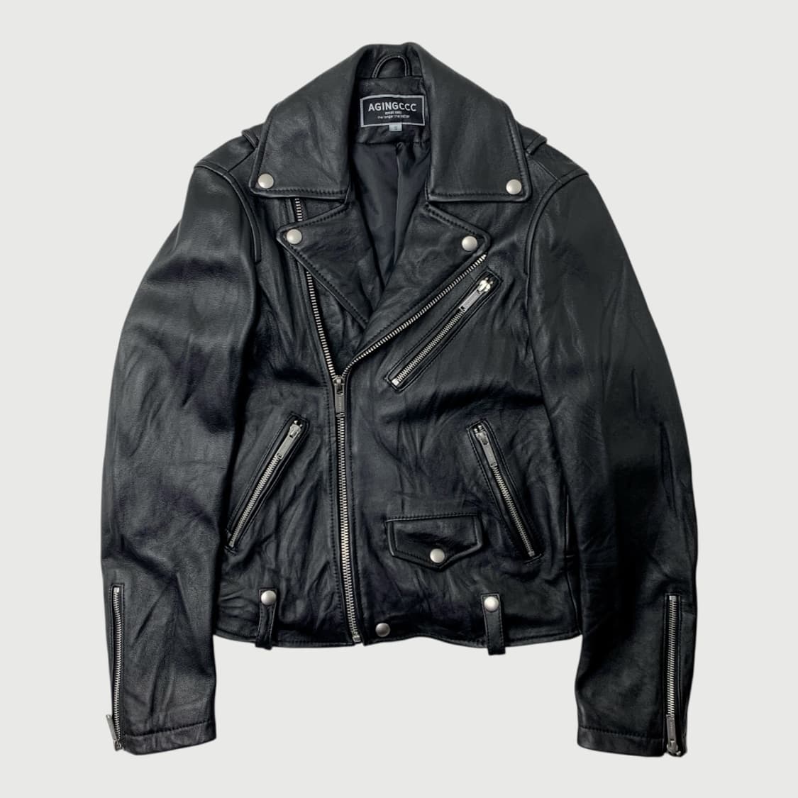 [S/정품] 에이징씨씨씨 양가죽 라이더 자켓 상품이미지1