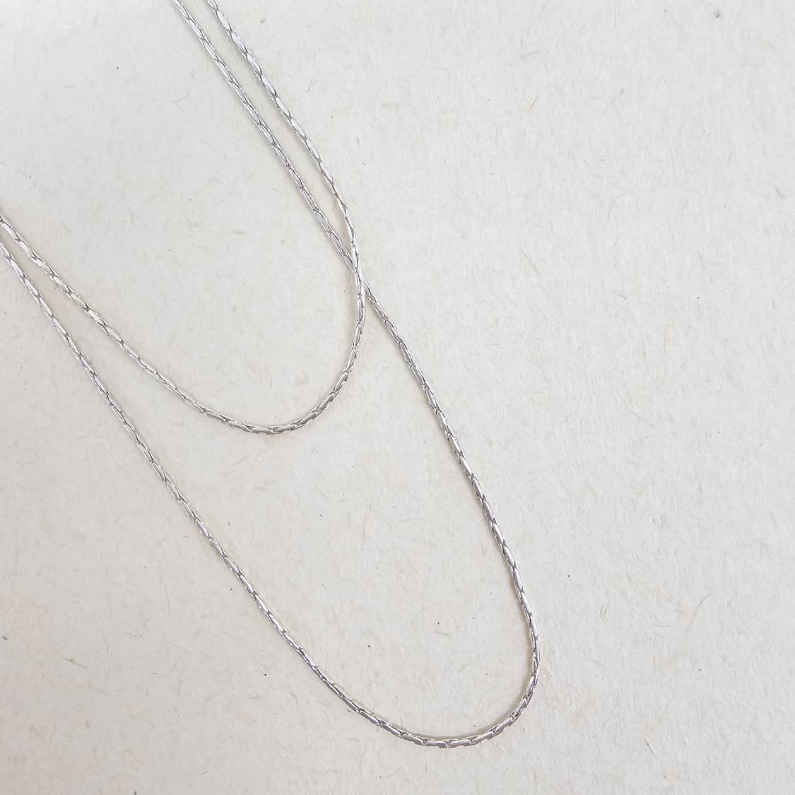 925실버Silver 두줄 목걸이 상품이미지1
