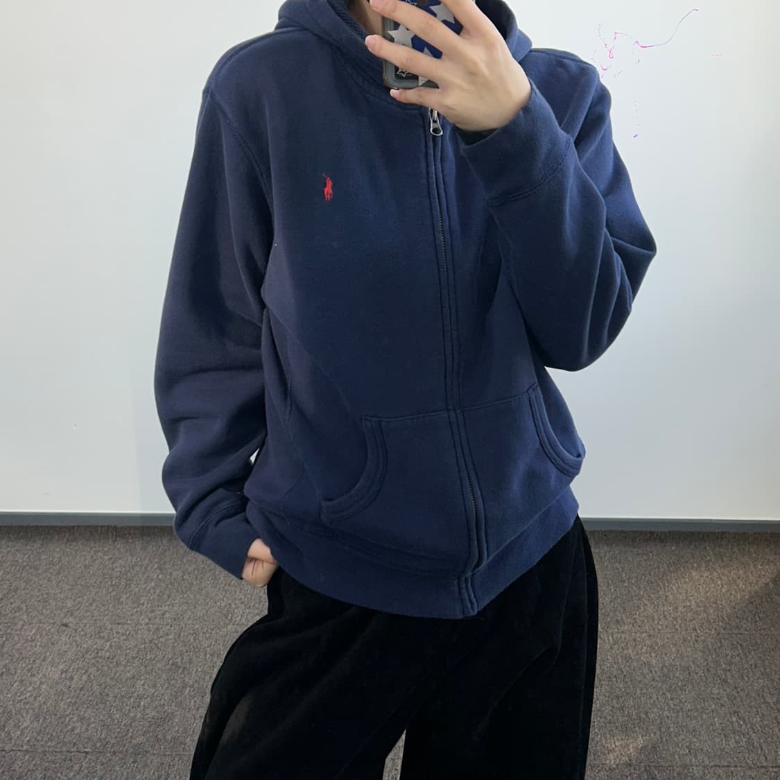 Polo 폴로 레드포니 네이비 후드집업 상품이미지2