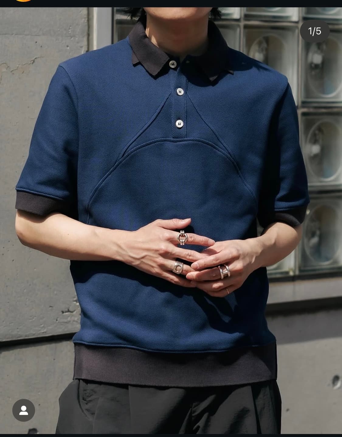 J.L-A.L Double Collar polo 상품이미지3