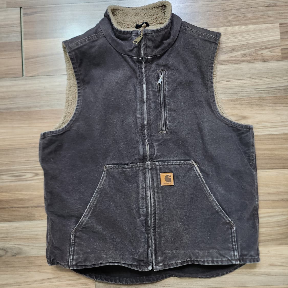 칼하트 셰르파 넥 조끼베스트 V33 DKB다크브라운 (M) 상품이미지1