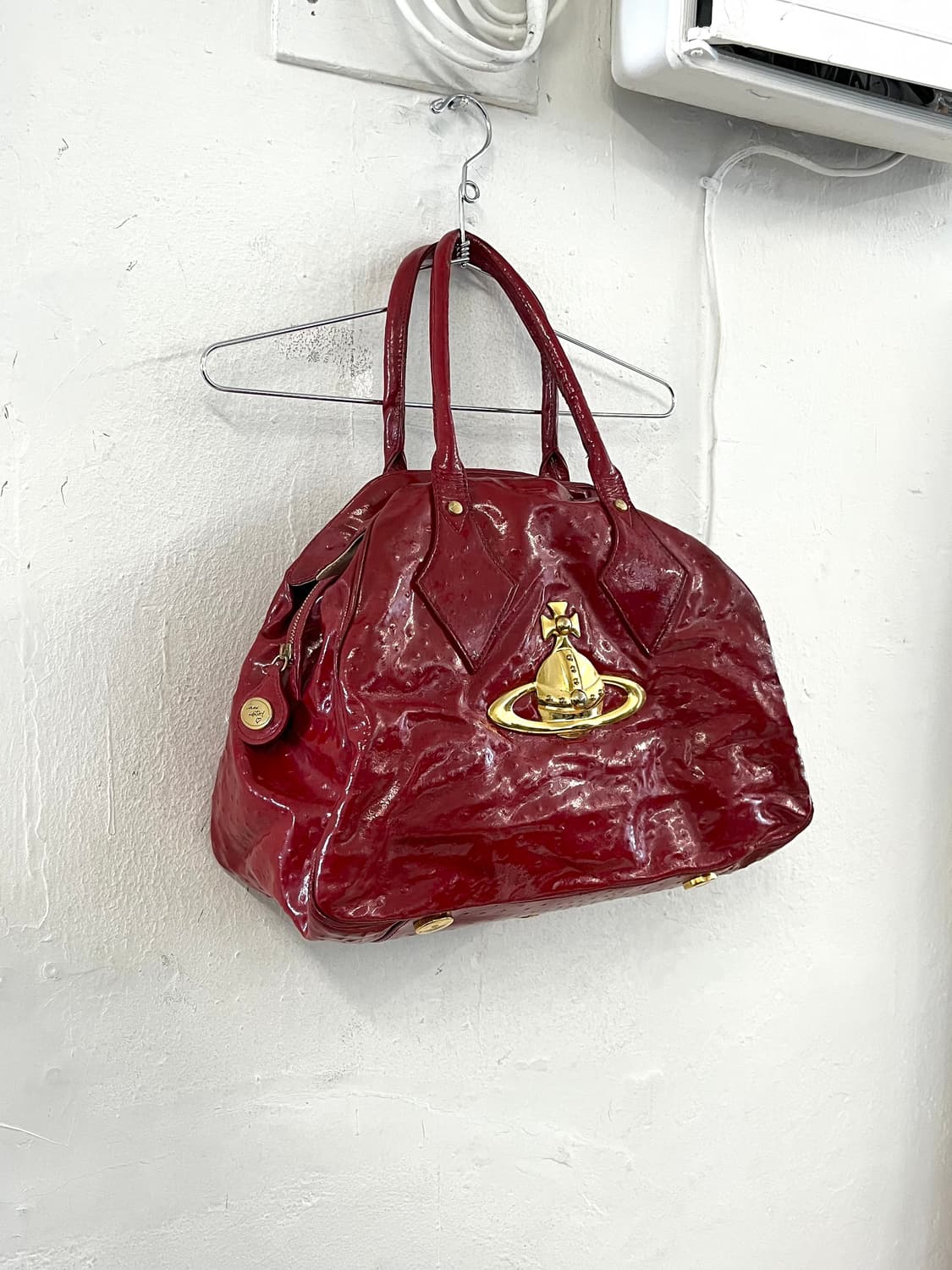 비비안웨스트우드 빅 오알비 오스트리치 레더백 상품이미지2