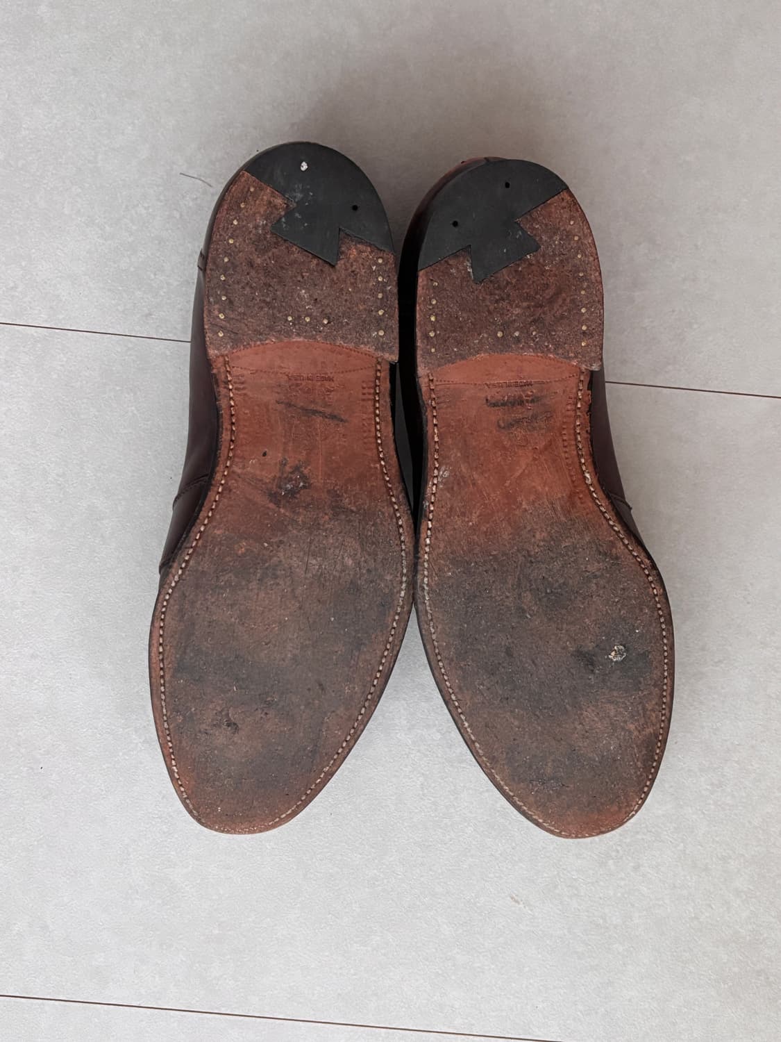 빈티지 알든 683 페니로퍼 290 - 버건디 카프스킨 상품이미지4