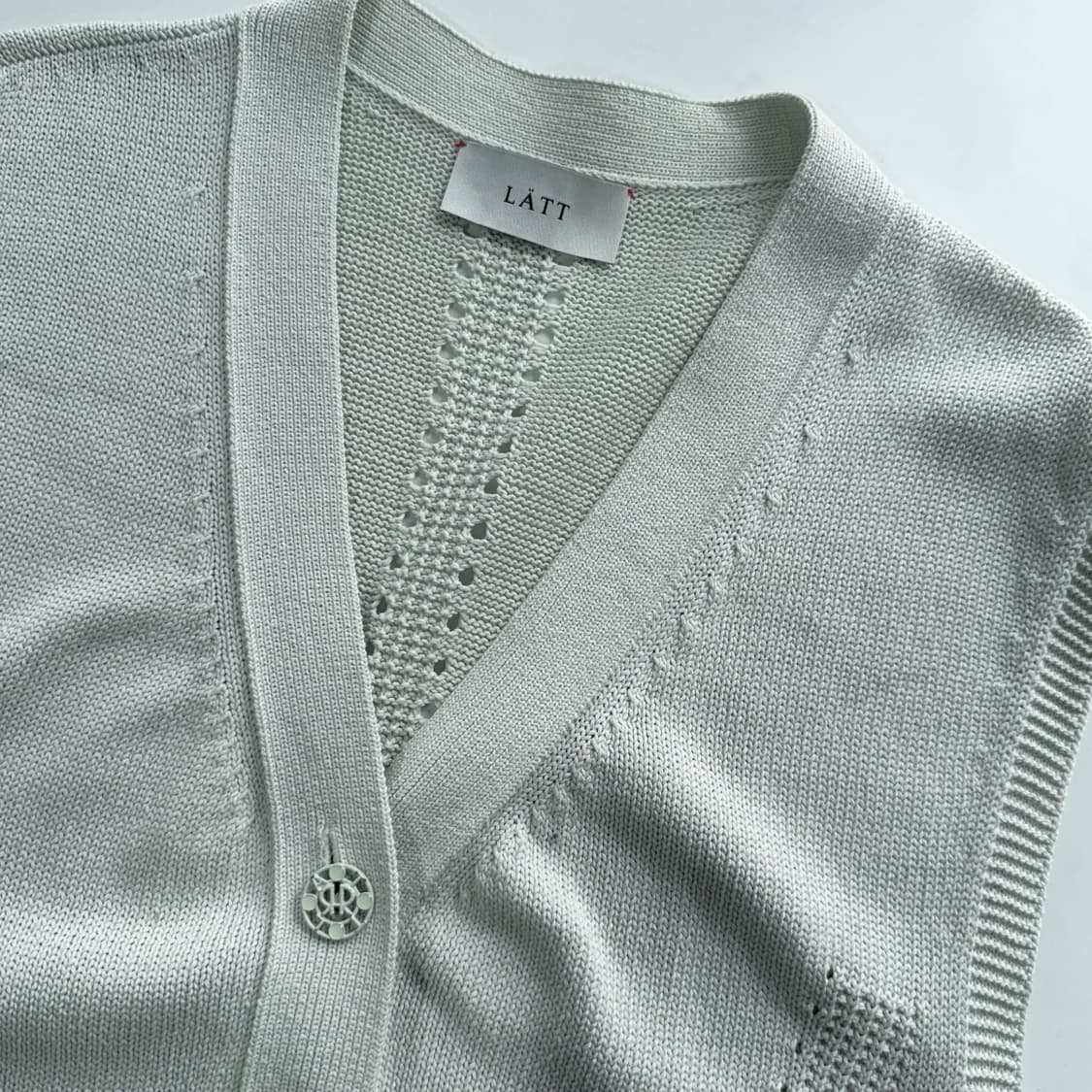 LATT 22 아일렛 니트 베스트 상품이미지2