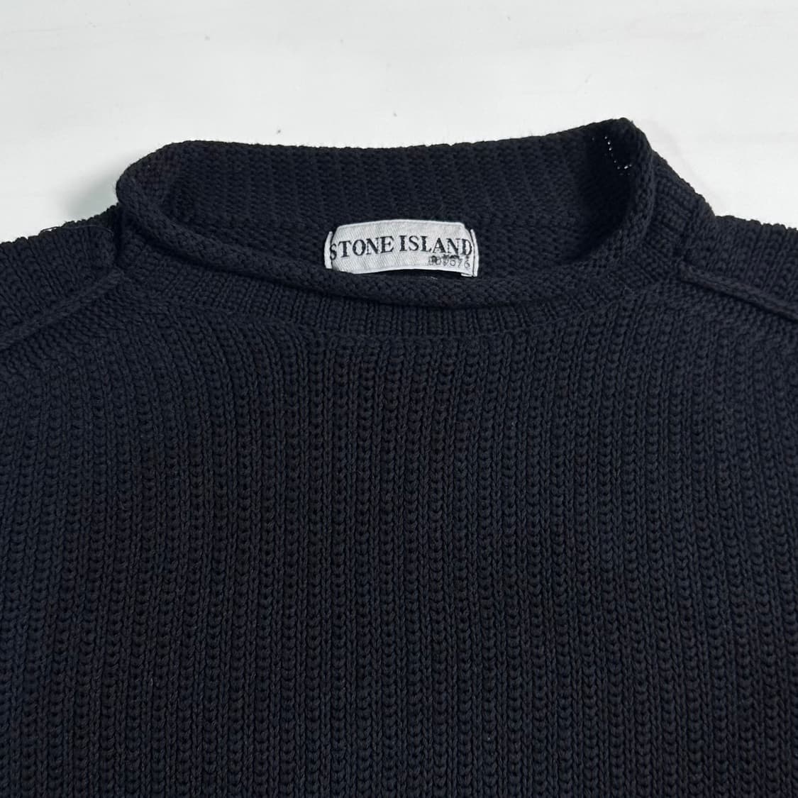 90s 스톤아일랜드 롤넥 코튼니트  상품이미지4
