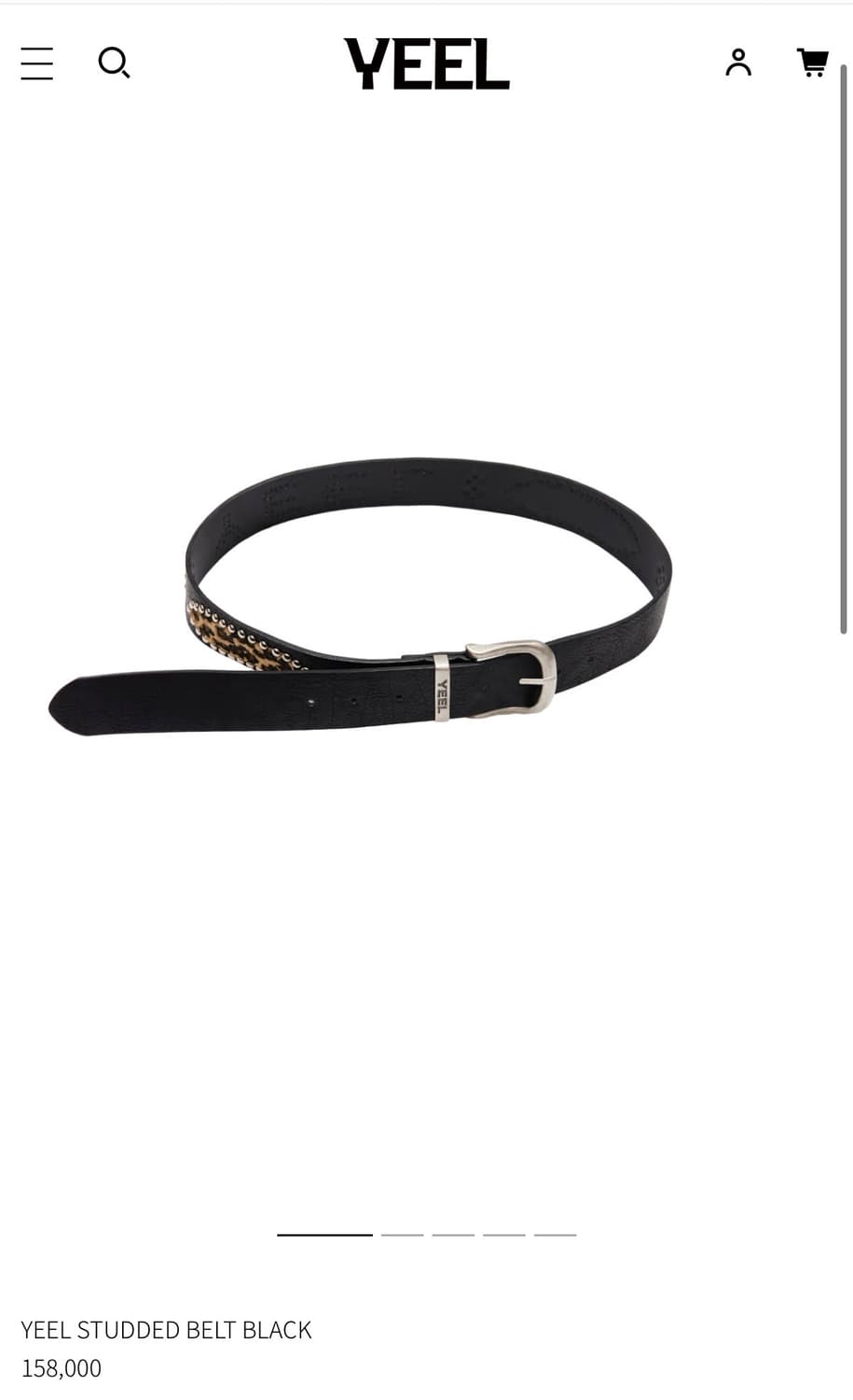 YEEL 큐빅 레오파드 스터드 벨트 LEEY 상품이미지1