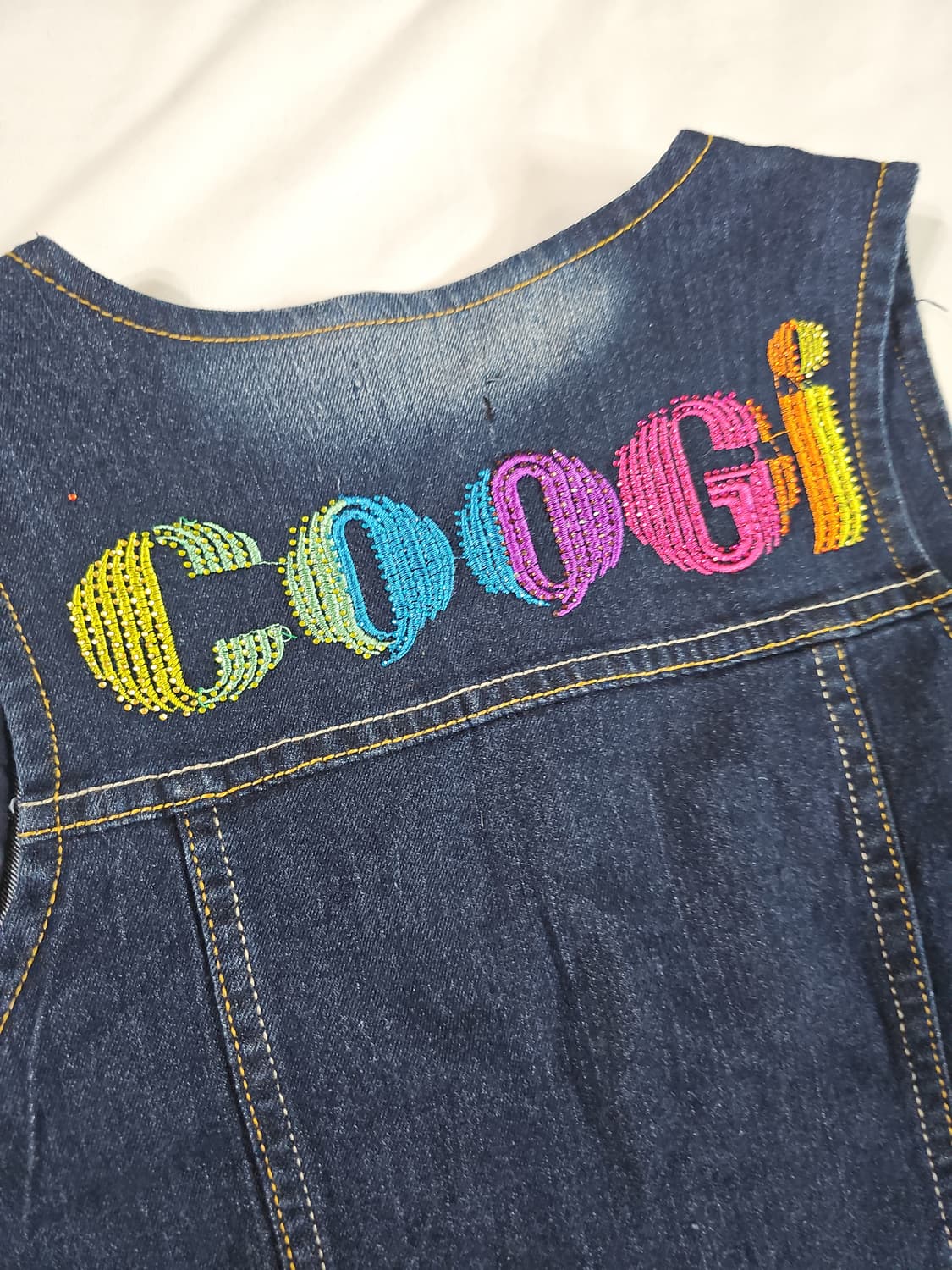 COOGI 쿠지 빈티지 여성 데님 베스트 y2k 쿠기 상품이미지7