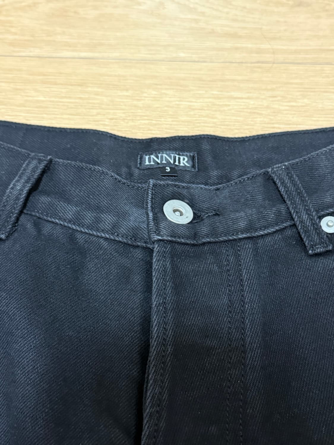 [3] Innir 플레어 데님 블랙  상품이미지6