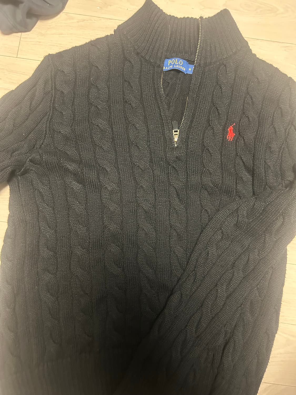 폴로 케이블 니트 상품이미지1