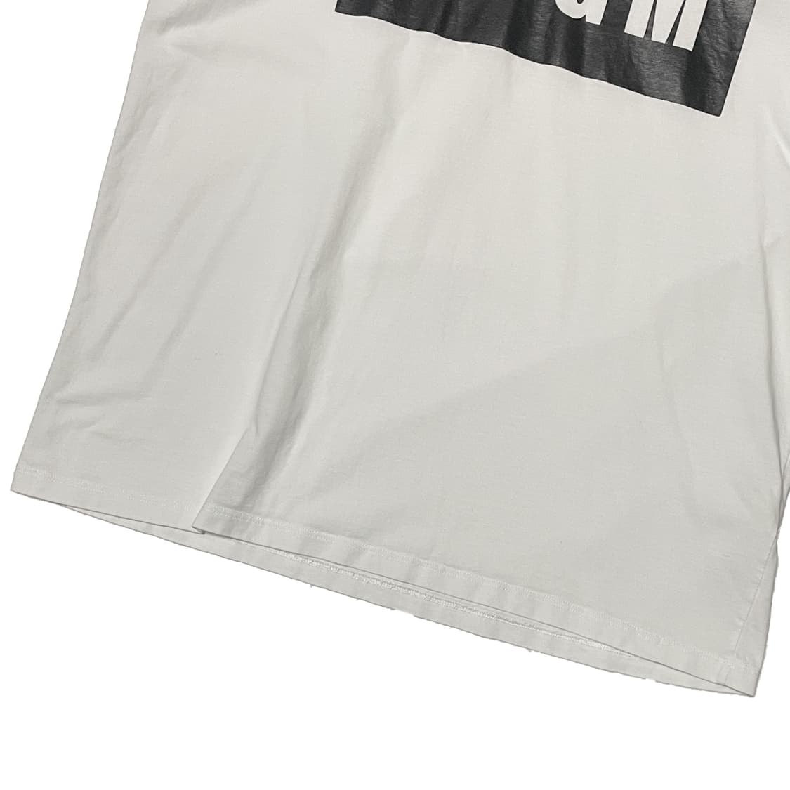 MSGM 박스로고 반팔 티셔츠 화이트 상품이미지4